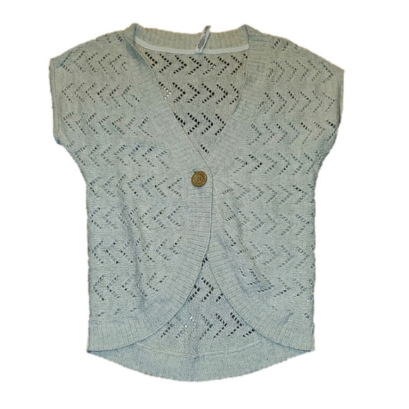 𝅺Aeropostale small knit cardigan short sleeve one button - Picture 1 of 10
